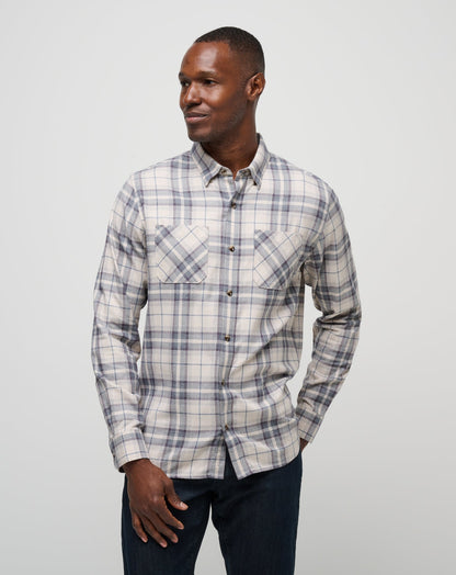 Travis Mathew Cloud Flannel Plaid Button-Up