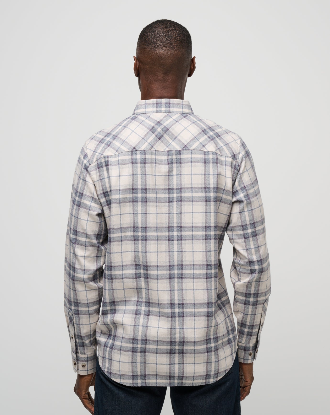 Travis Mathew Cloud Flannel Plaid Button-Up