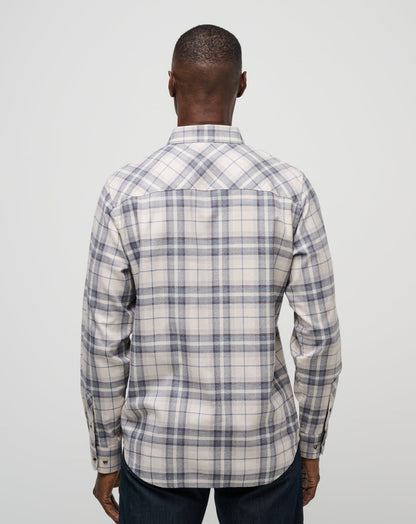Travis Mathew Cloud Flannel Plaid Button-Up