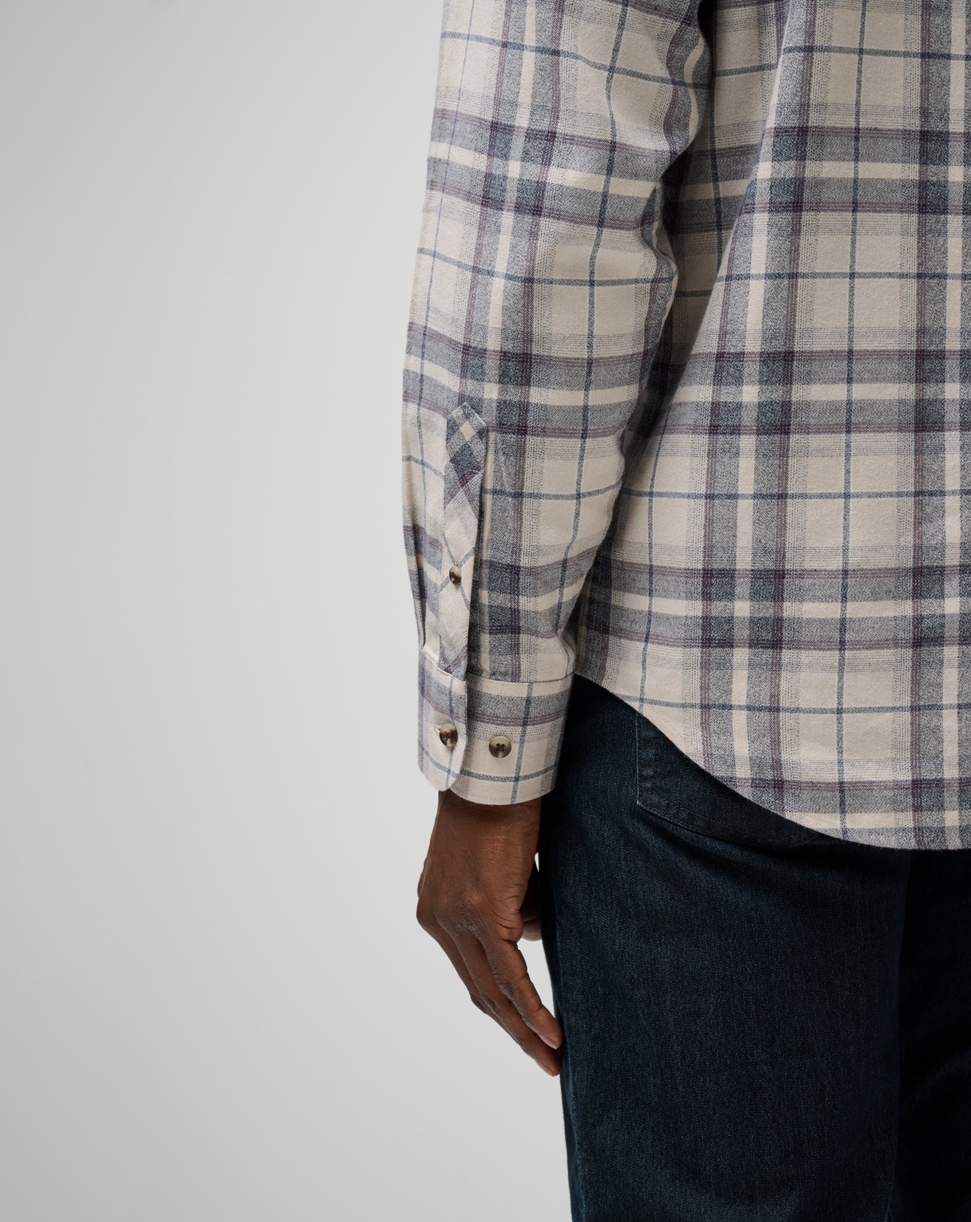 Travis Mathew Cloud Flannel Plaid Button-Up