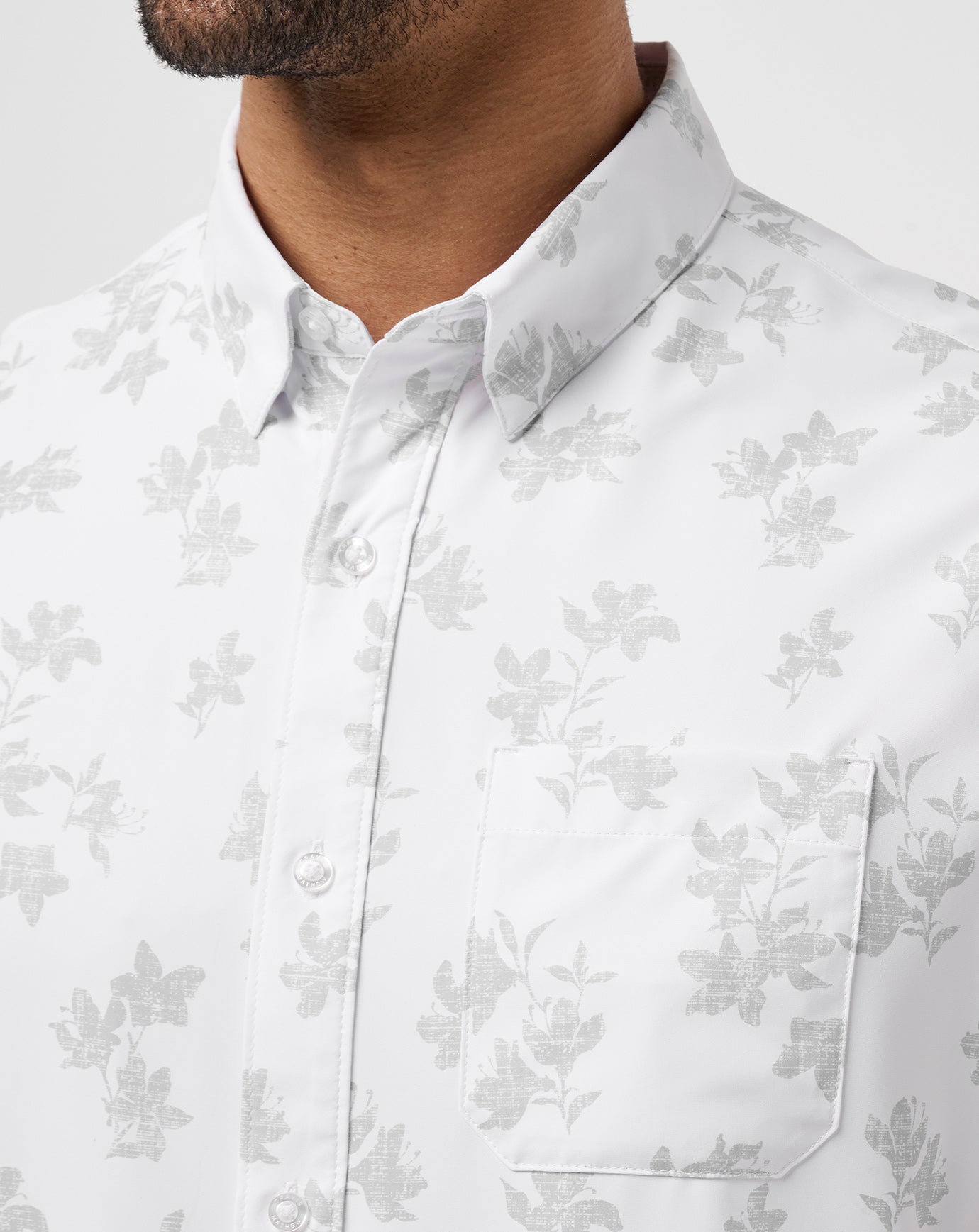 Travis Mathew Mist On The Lake Button-Up