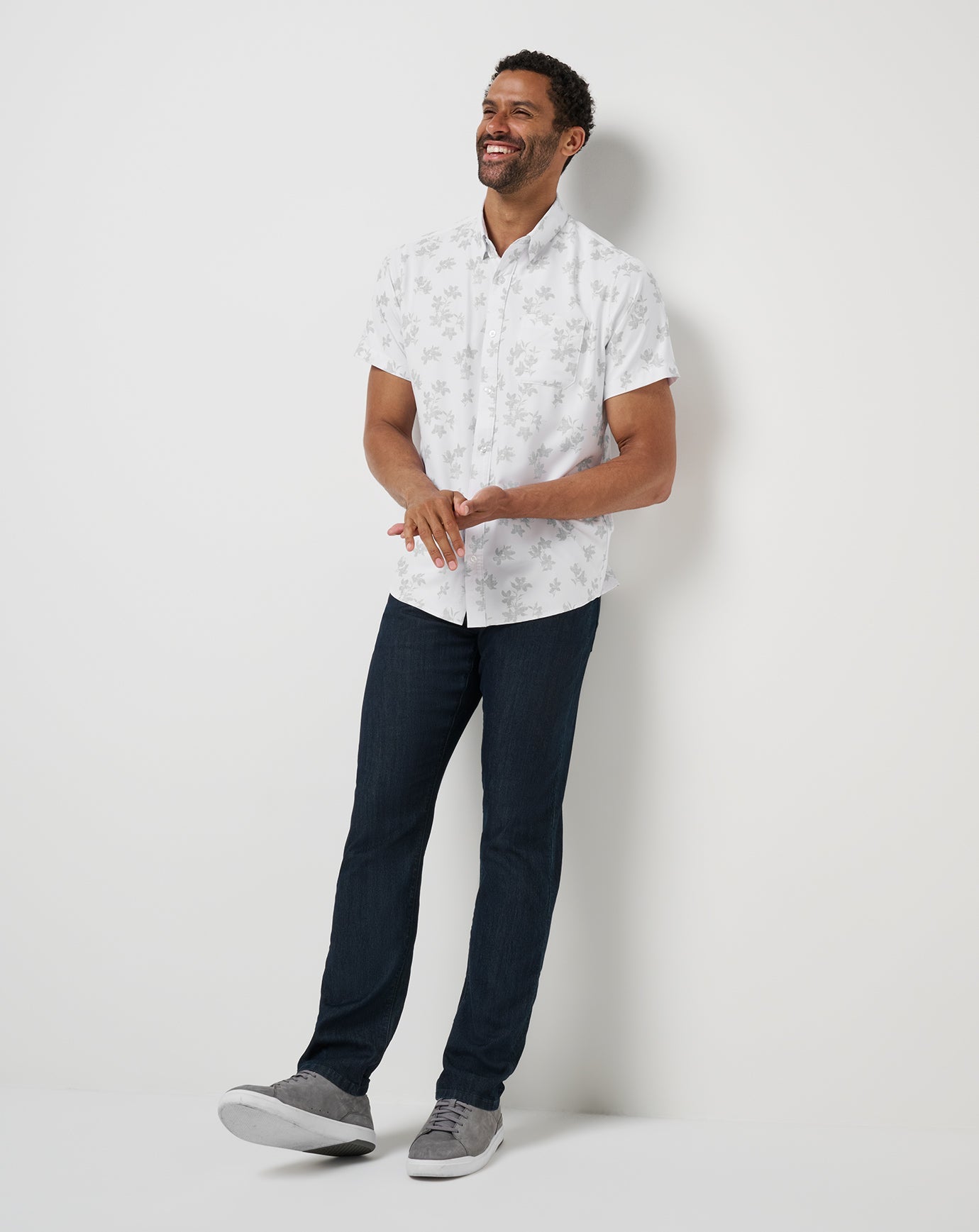 Travis Mathew Mist On The Lake Button-Up