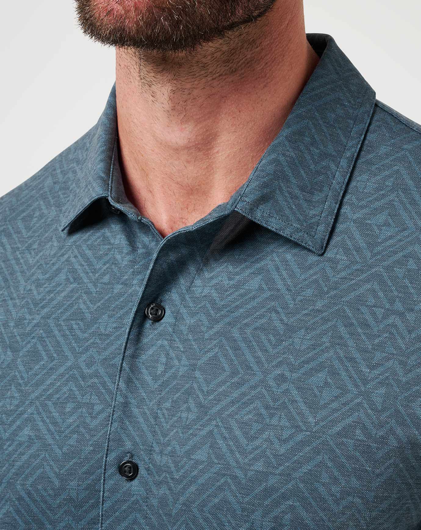 Travis Mathew Knit Featherweight Night Button-Up