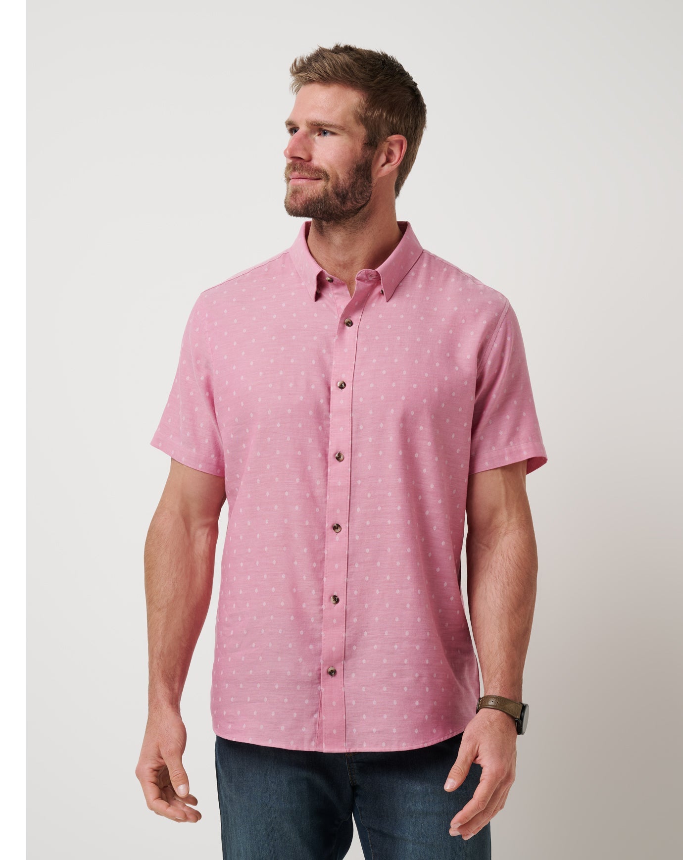 Travis Mathew Early Check In Button-Up