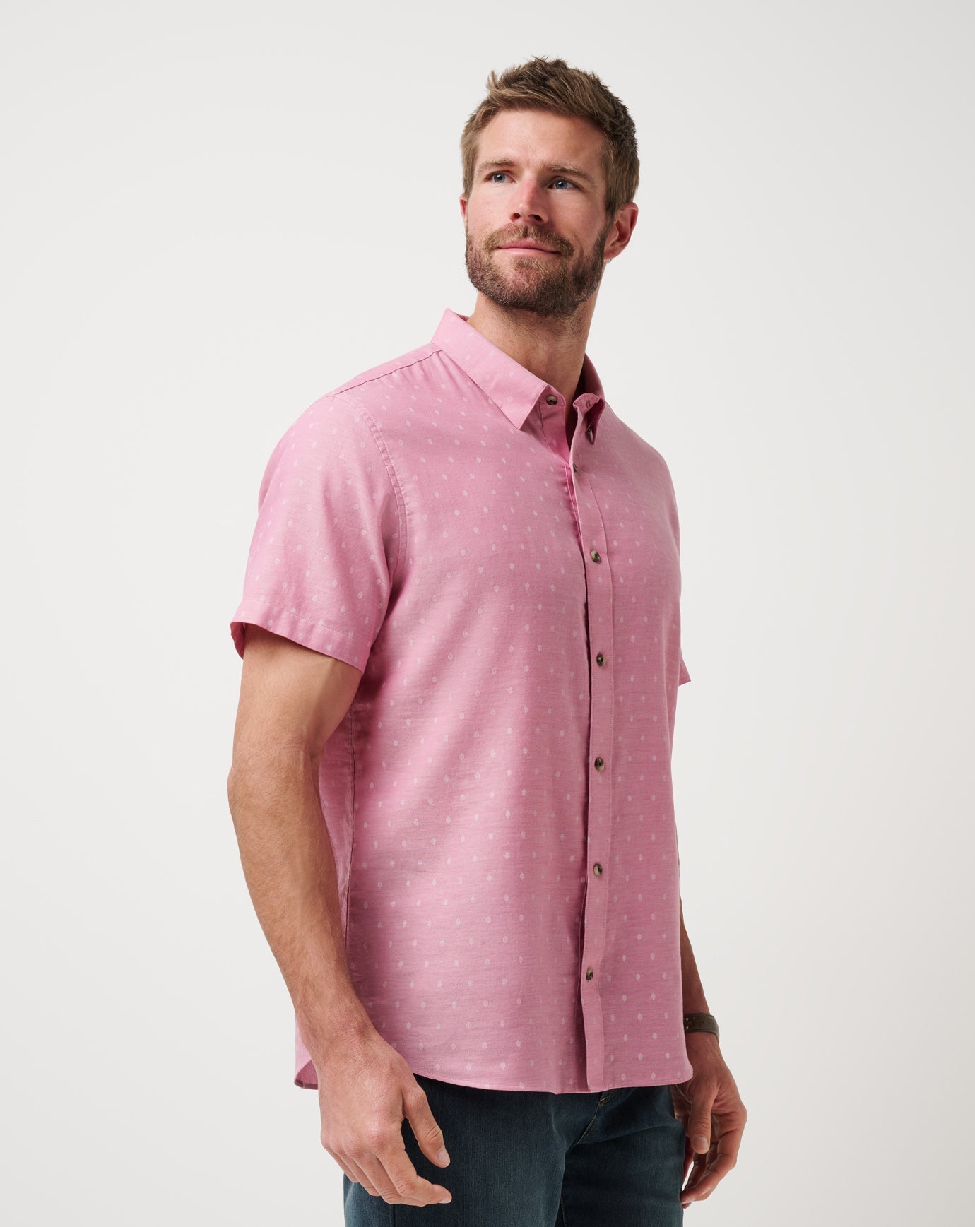 Travis Mathew Early Check In Button-Up
