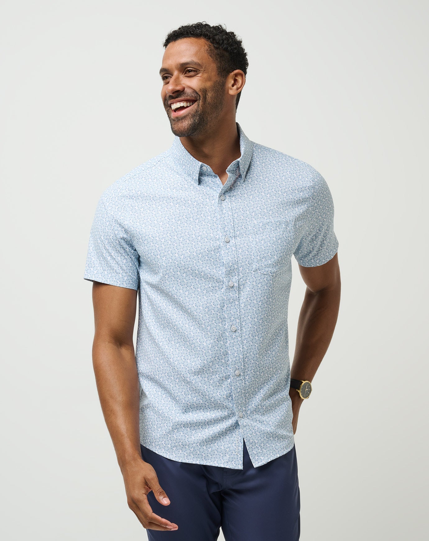 Travis Mathew Techwoven Country Mile Button-Up