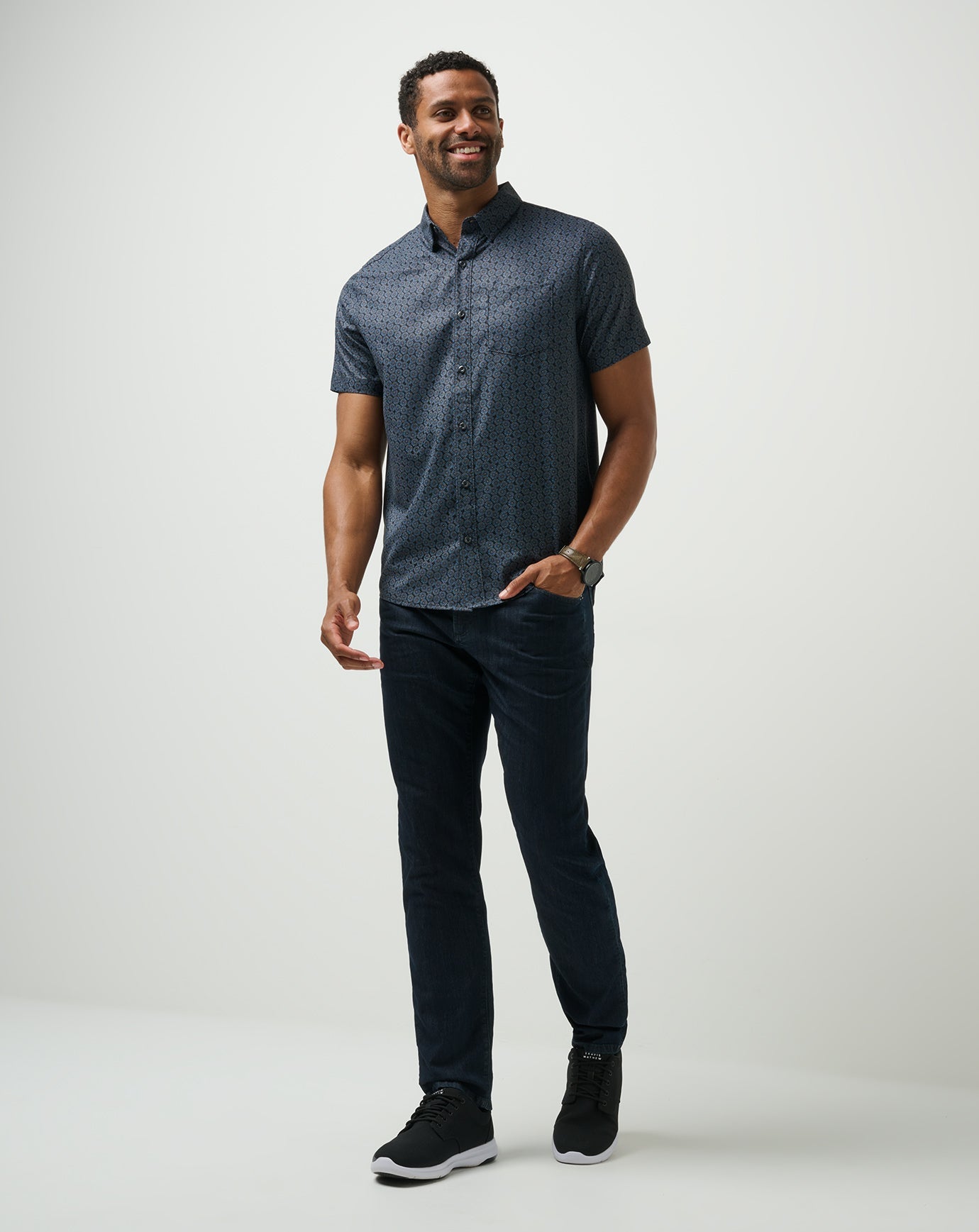 Travis Mathew Techwoven Country Mile Button-Up