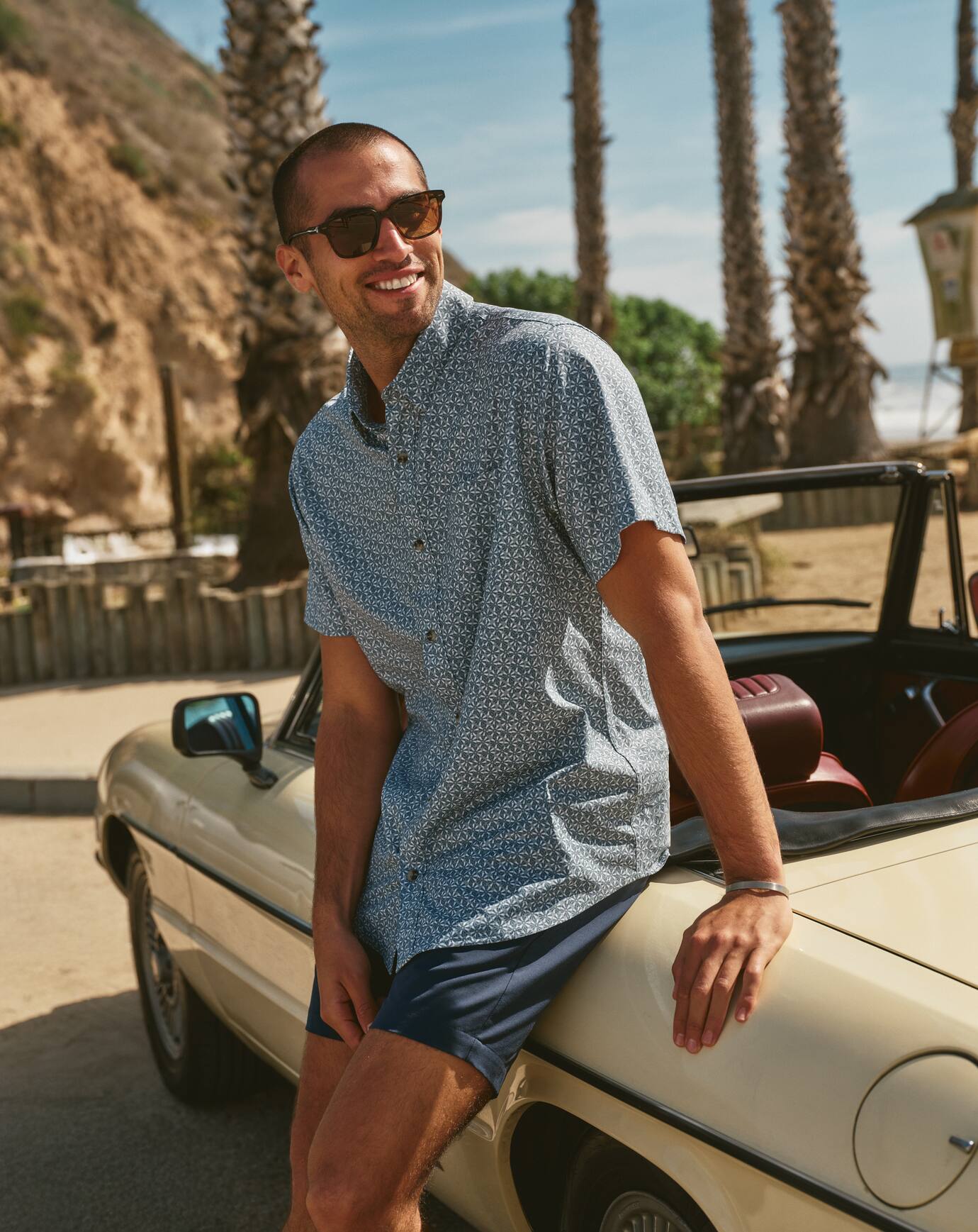 Travis Mathew Techwoven Country Mile Button-Up