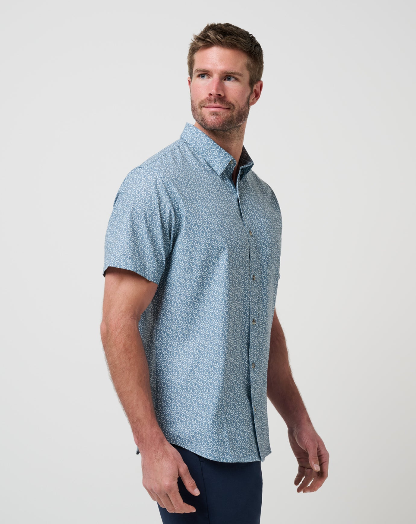 Travis Mathew Techwoven Country Mile Button-Up
