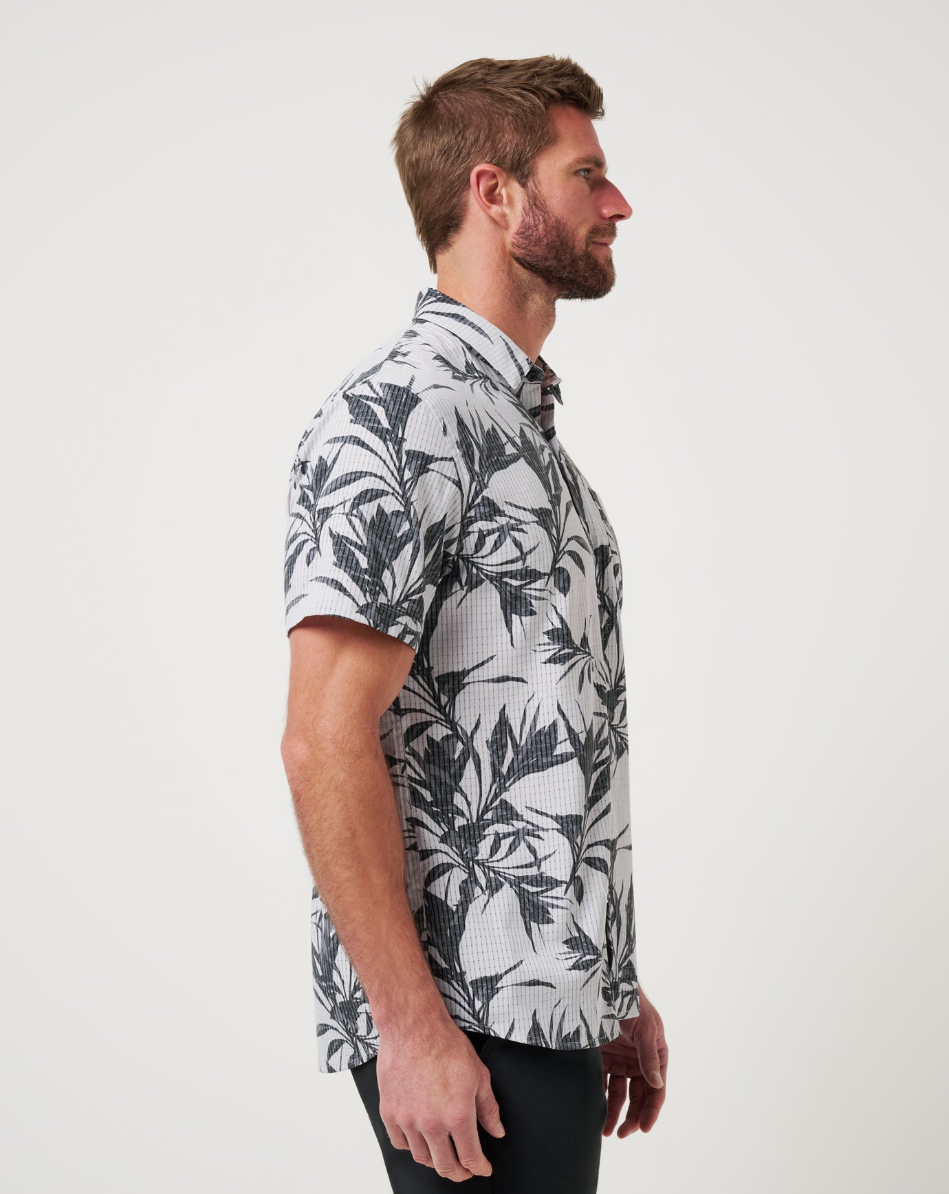 Travis Mathew Light Map Button-Up