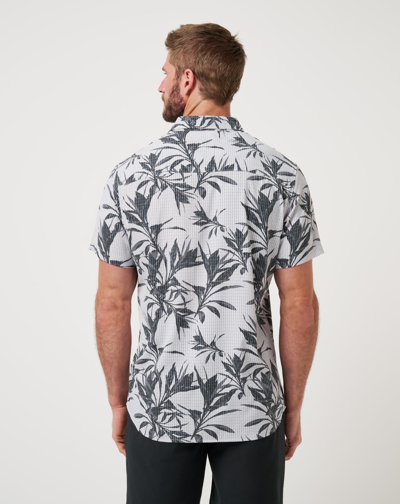 Travis Mathew Light Map Button-Up