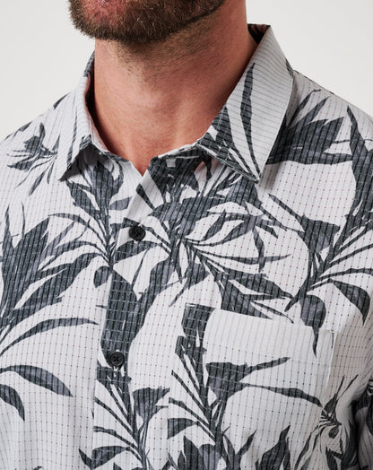 Travis Mathew Light Map Button-Up