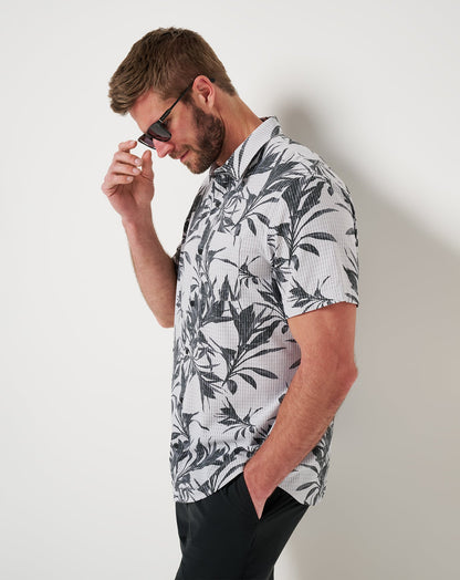Travis Mathew Light Map Button-Up