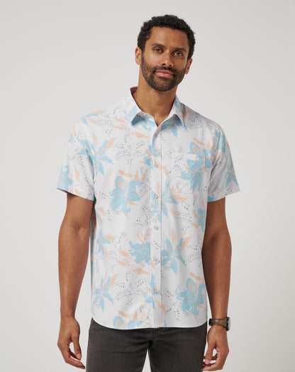 Travis Mathew Techwoven Board Battle Button-Up