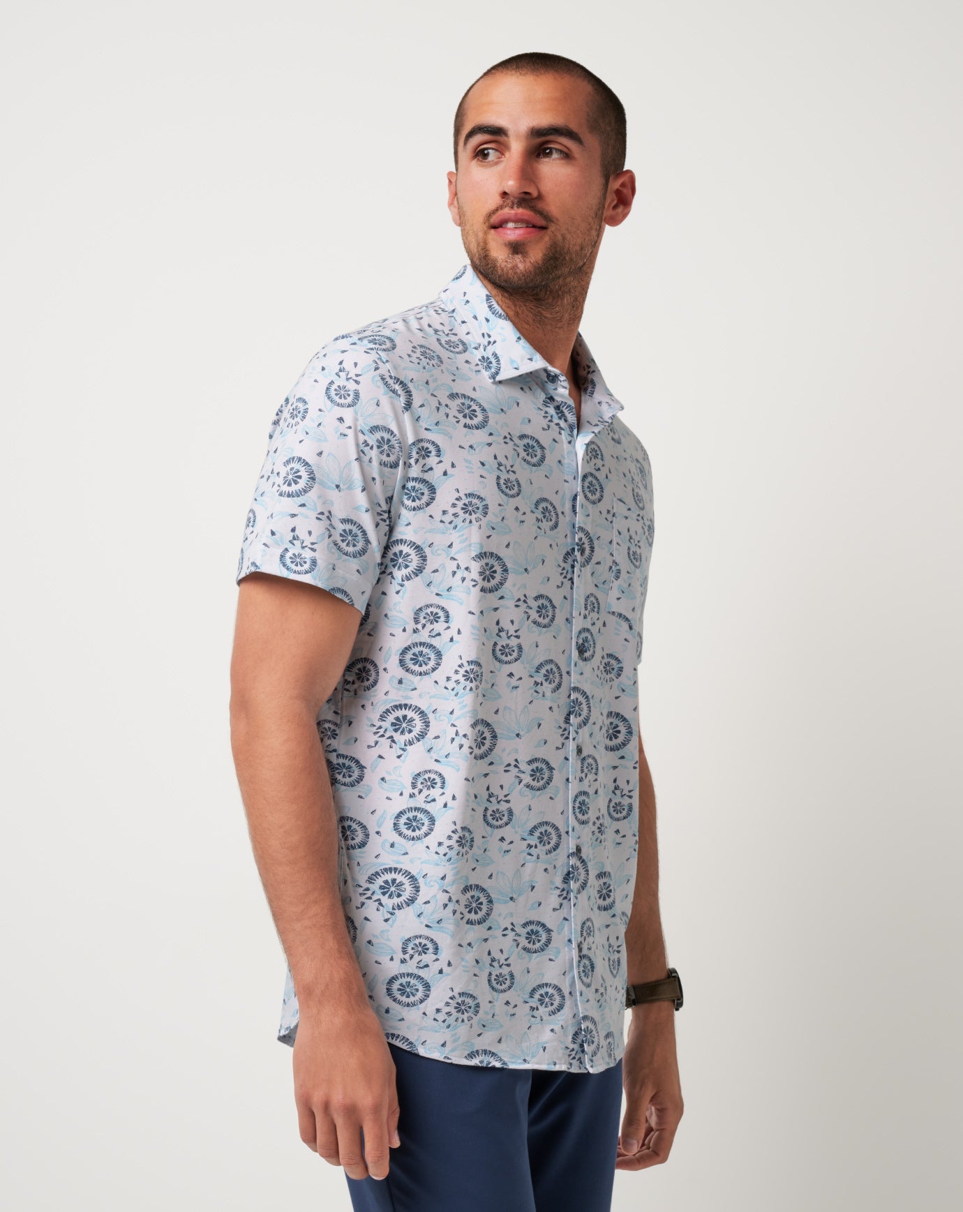 Travis Mathew Knit Flourish Button-Up