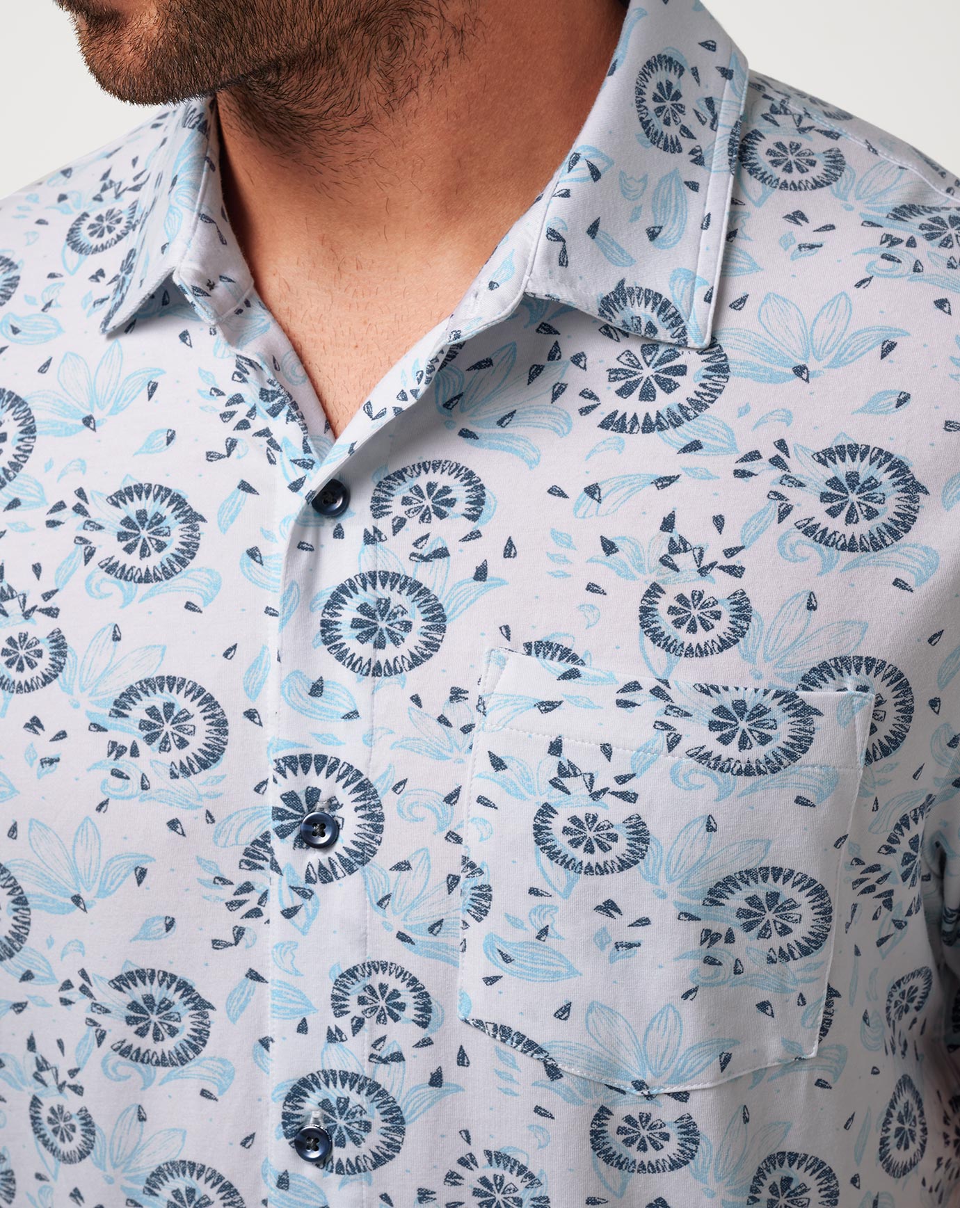 Travis Mathew Knit Flourish Button-Up