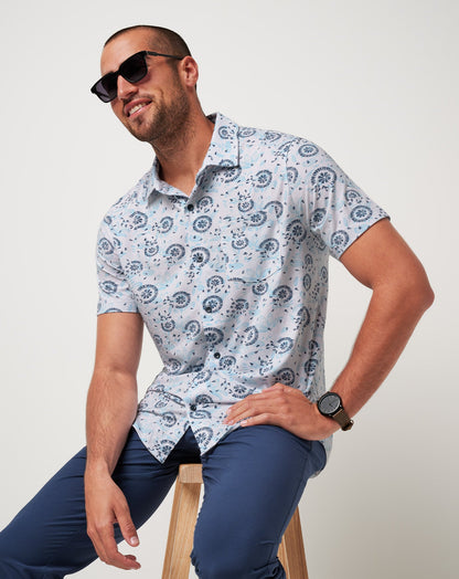 Travis Mathew Knit Flourish Button-Up