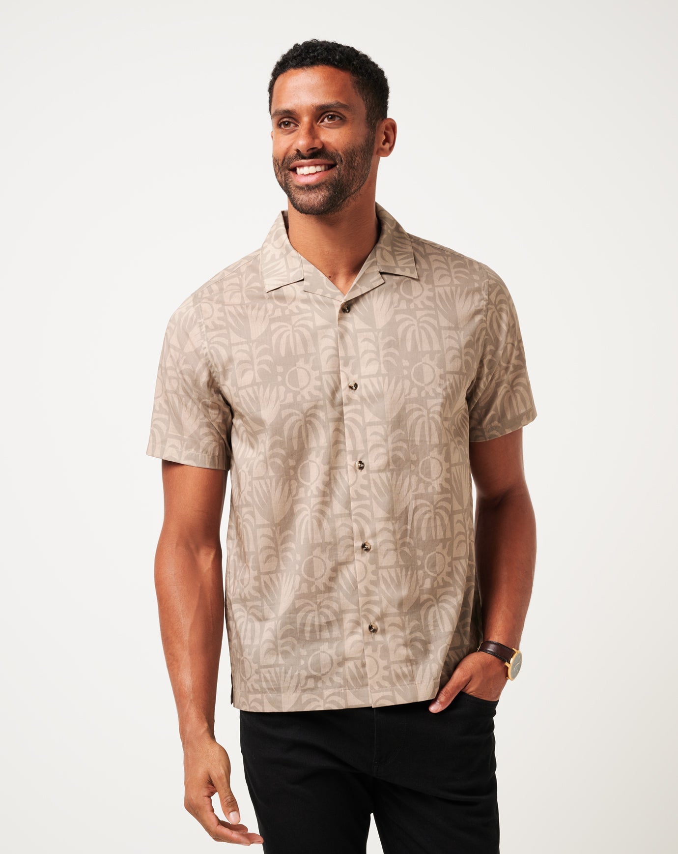 Travis Mathew Desert Sun Button-Up