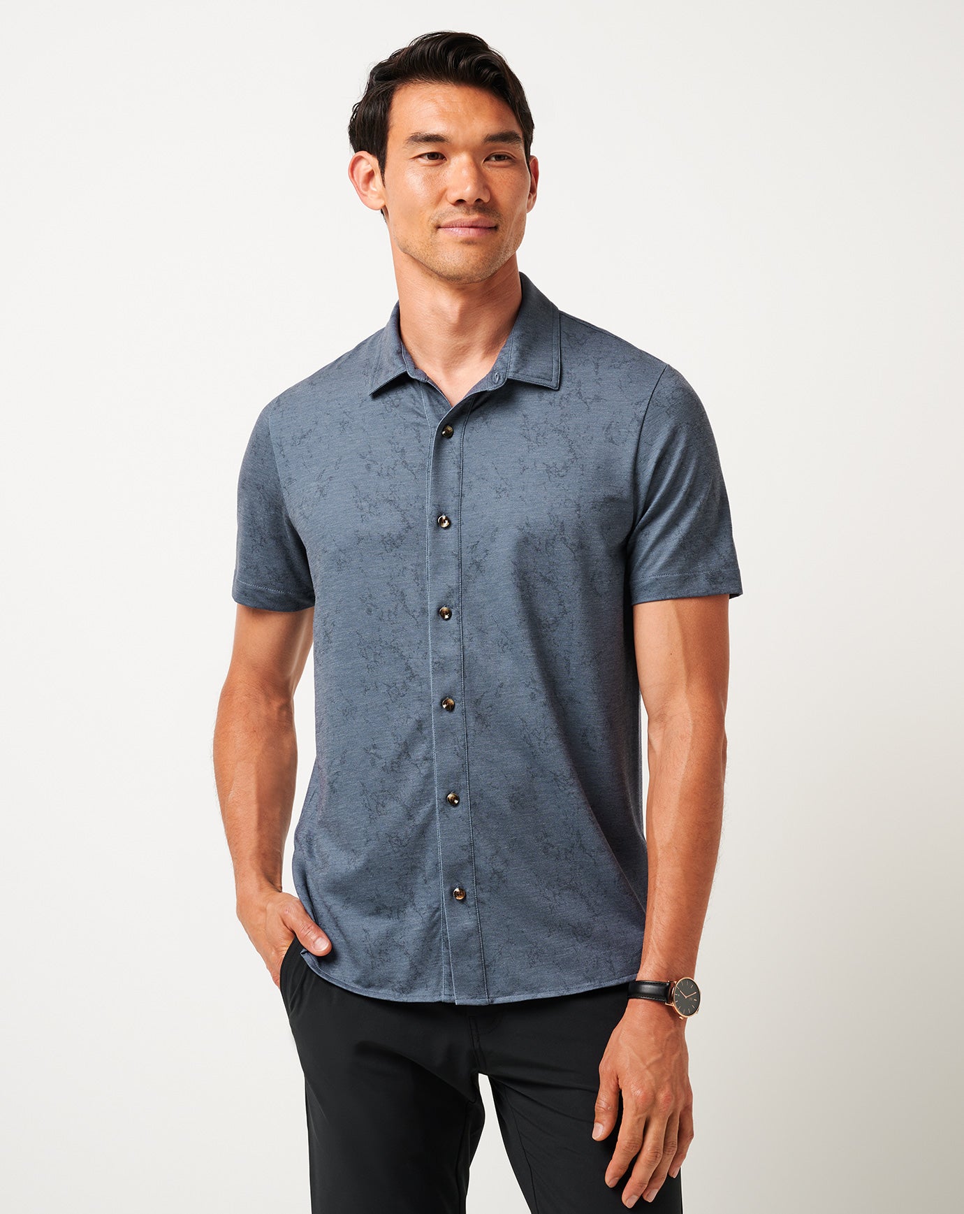 Travis Mathew Knit Featherweight Tides Button-Up