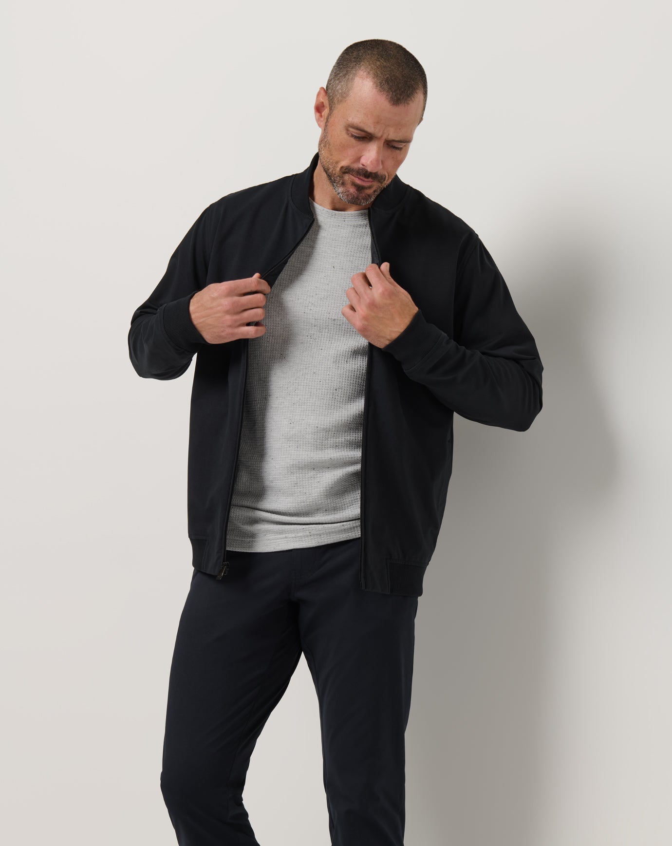 Travis Mathew Stretchknit Bomber Jacket