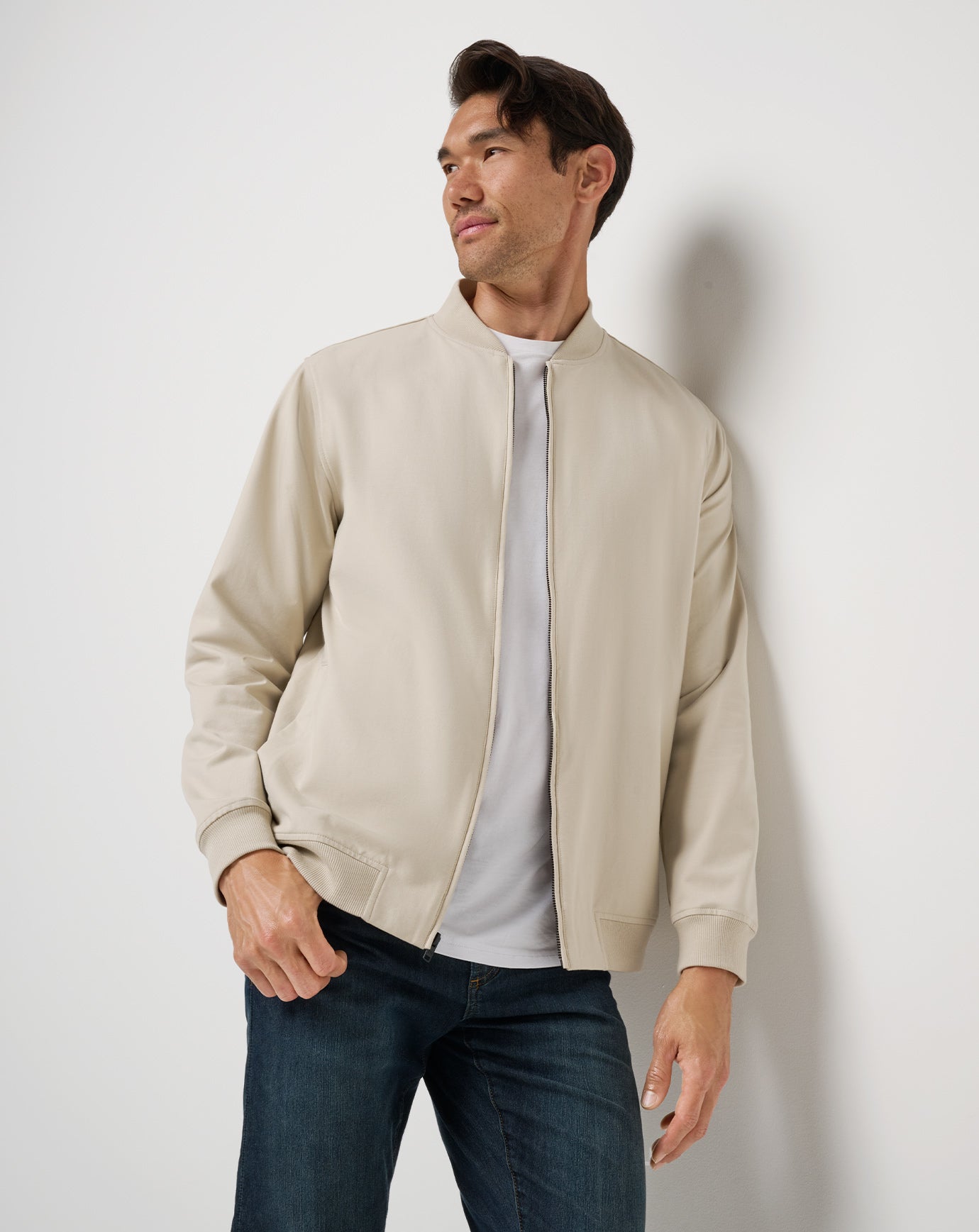 Travis Mathew Stretchknit Bomber Jacket