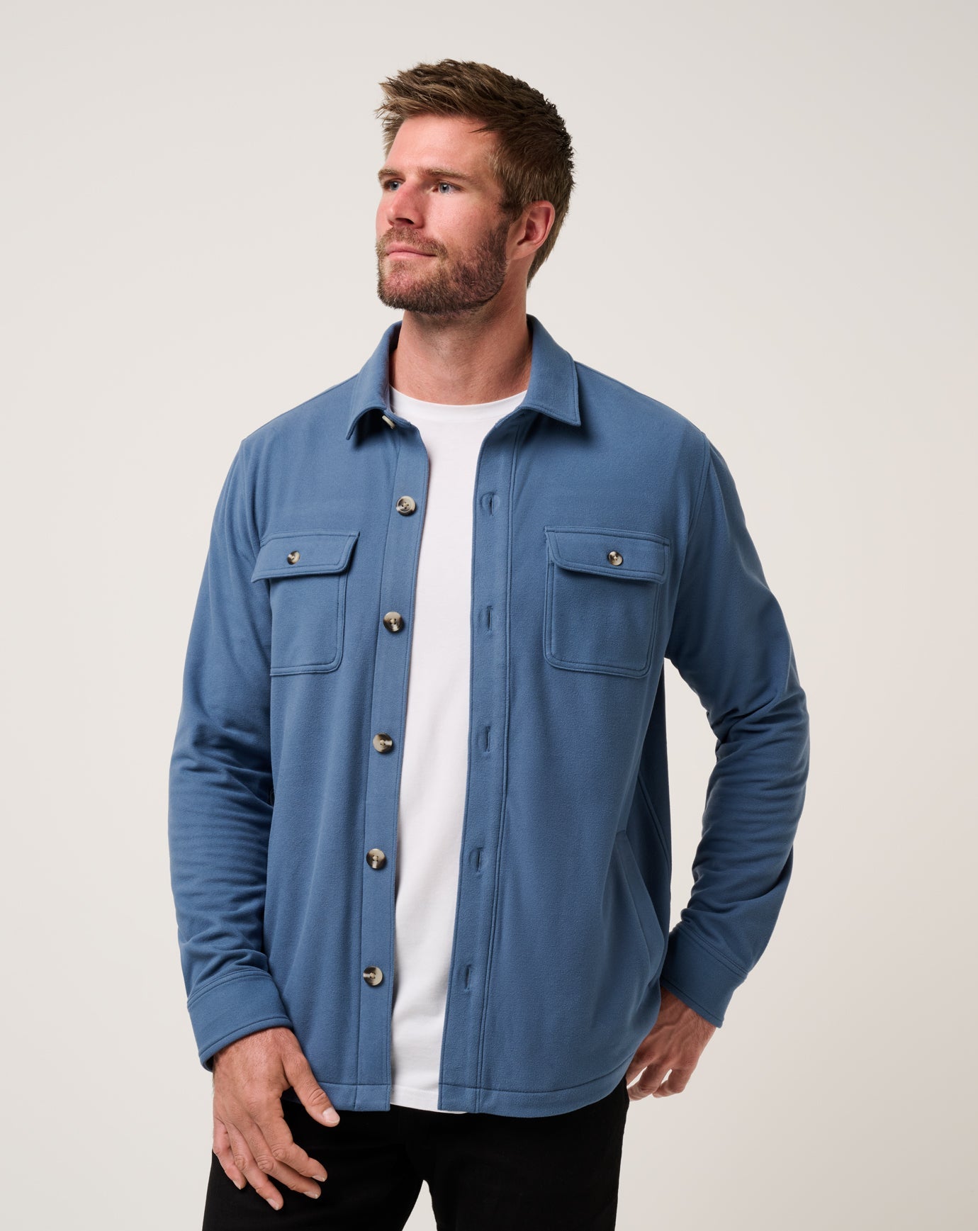 Travis Mathew Peak Fleece Shirt Jacket