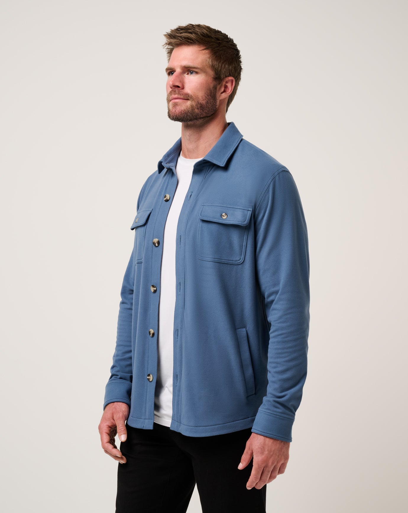 Travis Mathew Peak Fleece Shirt Jacket