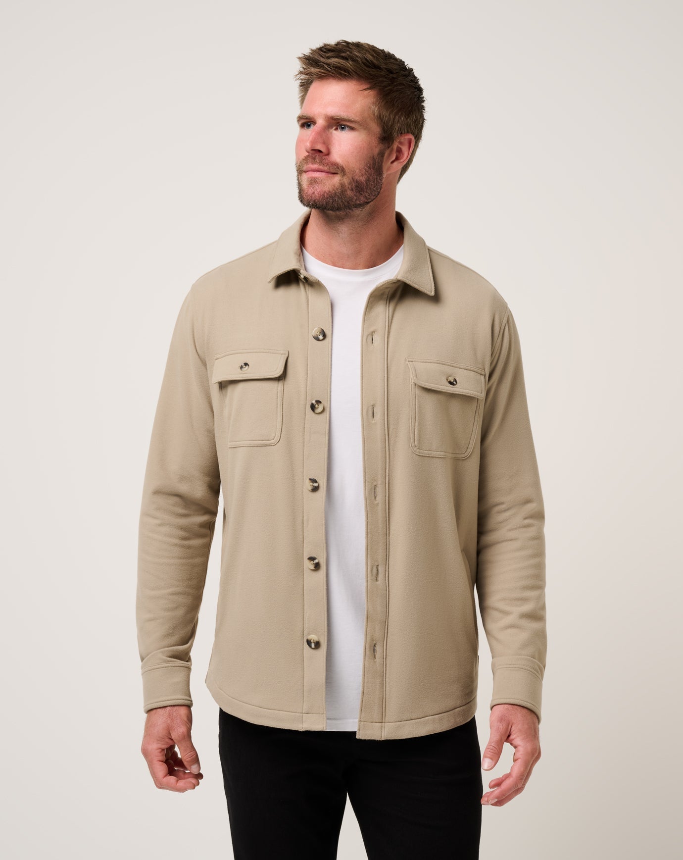 Travis Mathew Peak Fleece Shirt Jacket