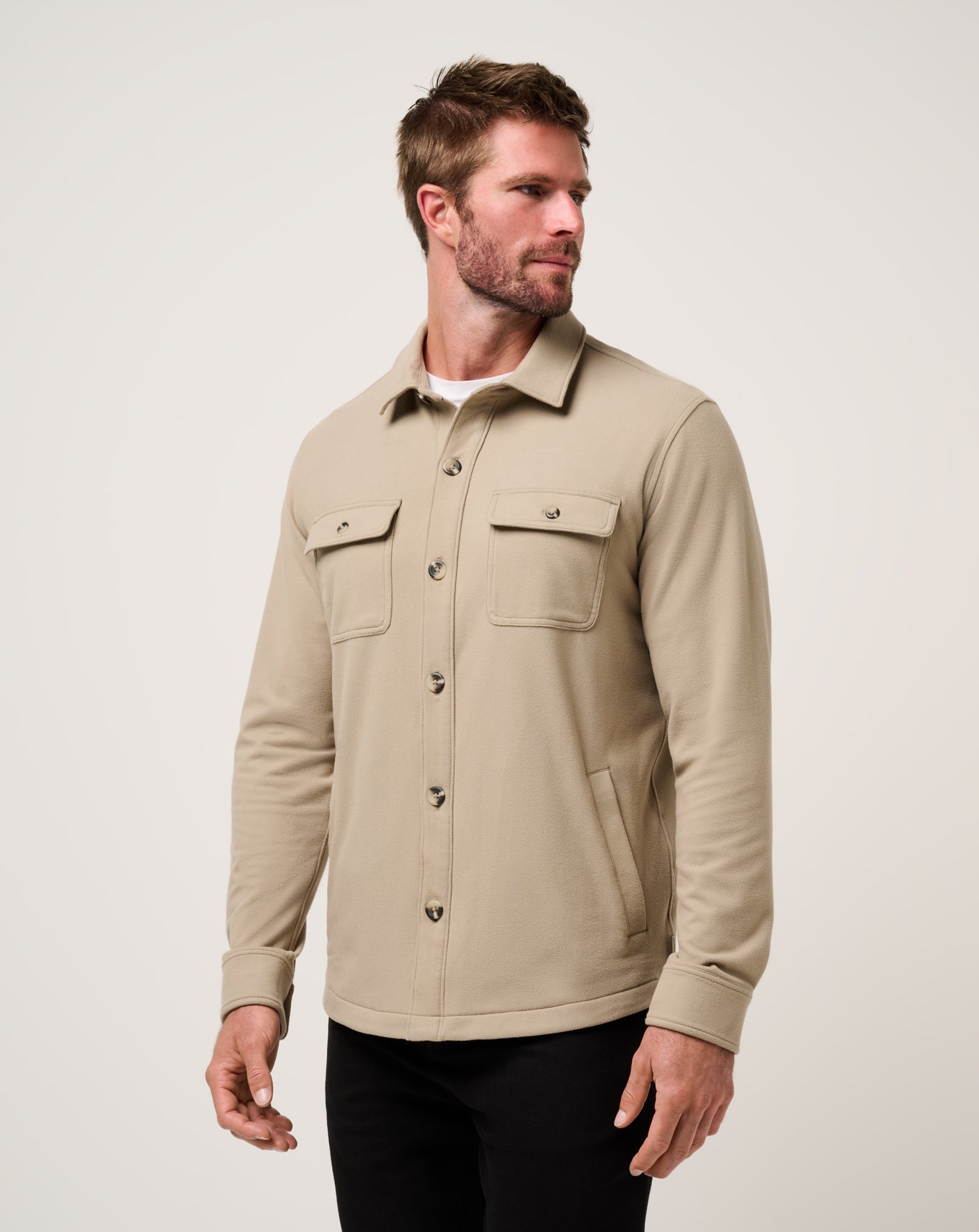 Travis Mathew Peak Fleece Shirt Jacket