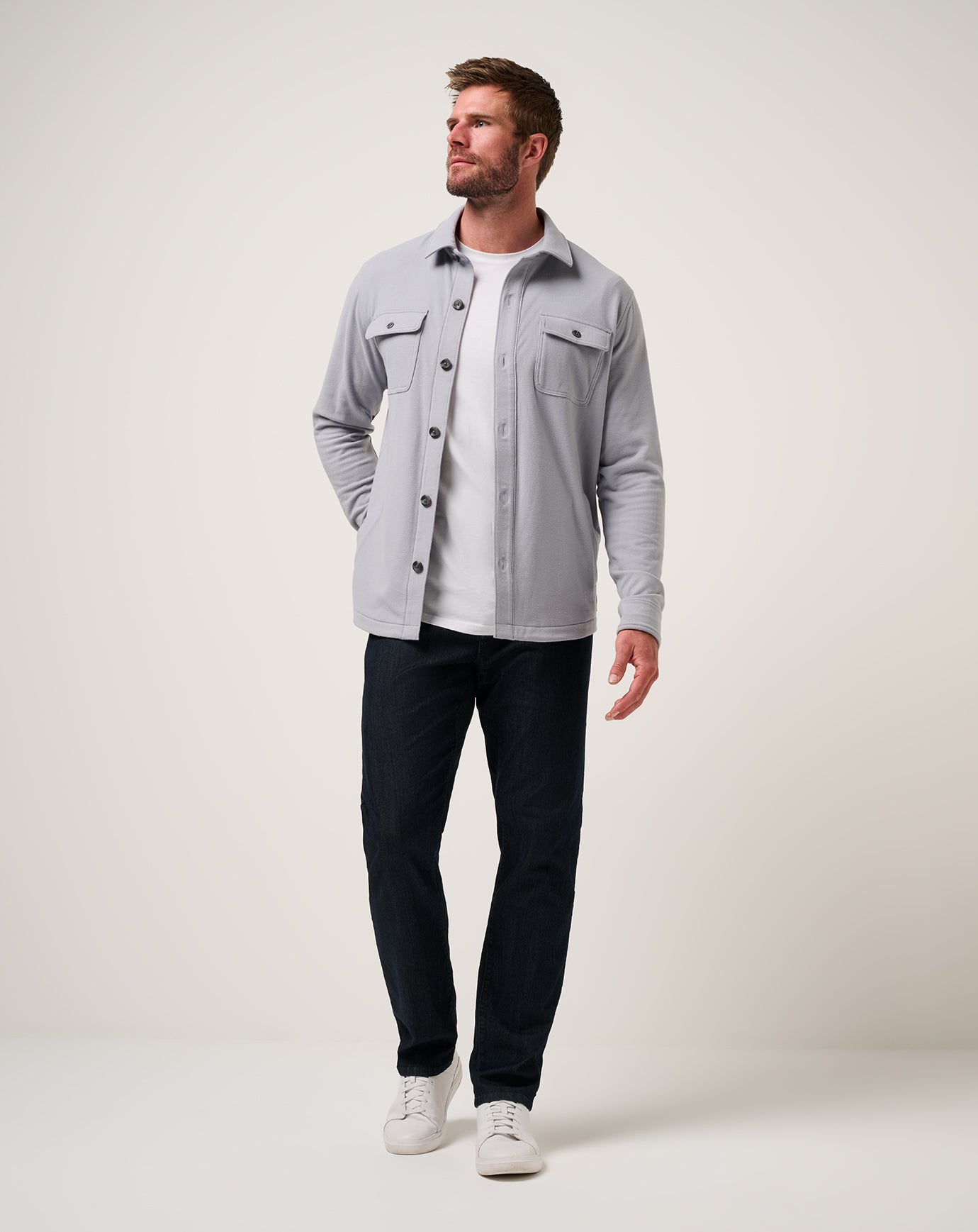 Travis Mathew Peak Fleece Shirt Jacket