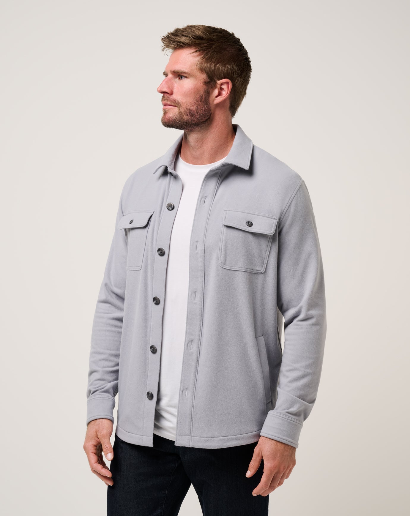 Travis Mathew Peak Fleece Shirt Jacket