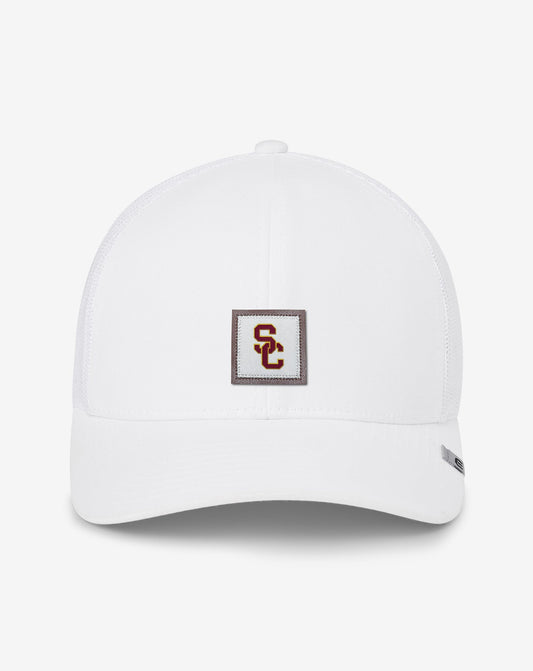 Travis Mathew USC Leather Patch Snapback Hat