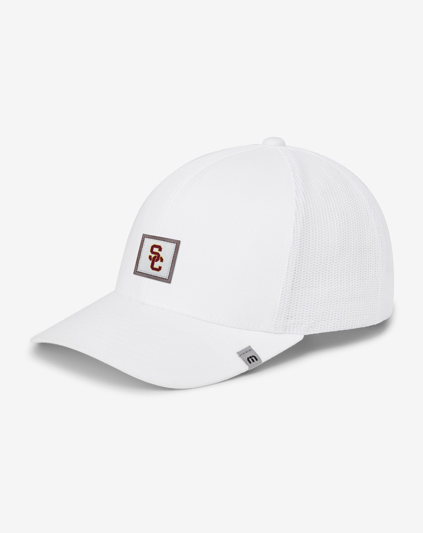 Travis Mathew USC Leather Patch Snapback Hat