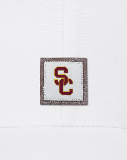 Travis Mathew USC Leather Patch Snapback Hat