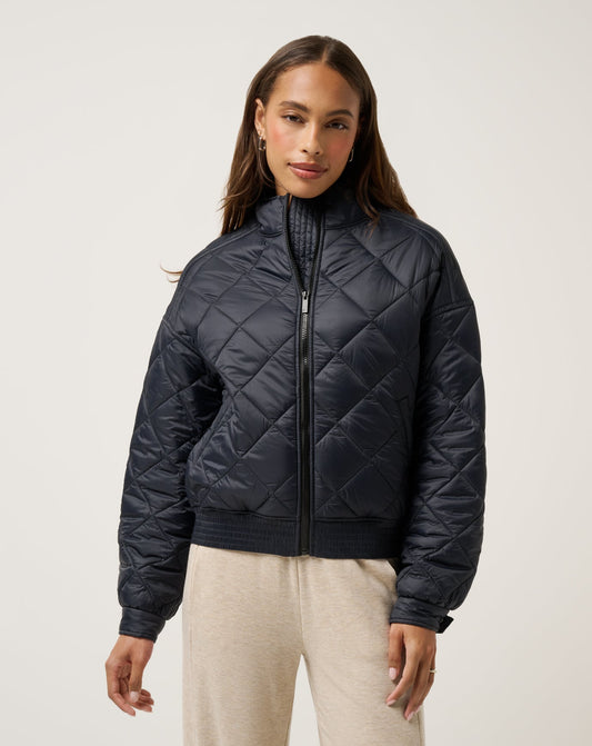 Travis Mathew Lights At Night Quilted Jacket
