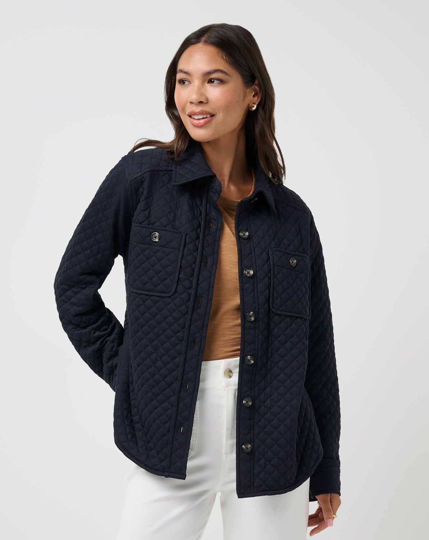 Travis Mathew Diamond Quilted Shacket