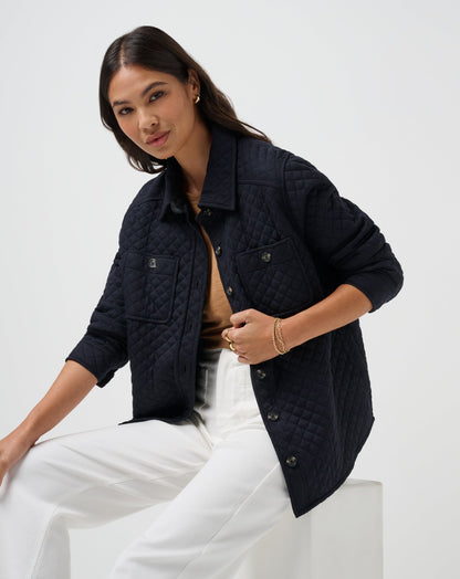 Travis Mathew Diamond Quilted Shacket
