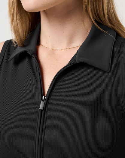 Travis Mathew Moveknit Rib Zip Polo