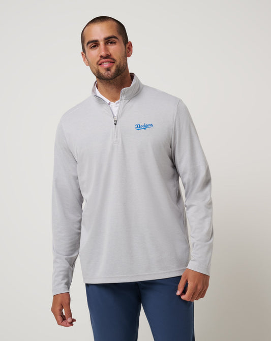Travis Mathew Los Angeles Dodgers Time To Tailgate Quarter Zip