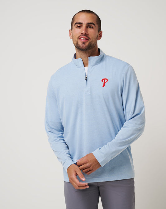 Travis Mathew Philadelphia Phillies Time To Tailgate Quarter Zip