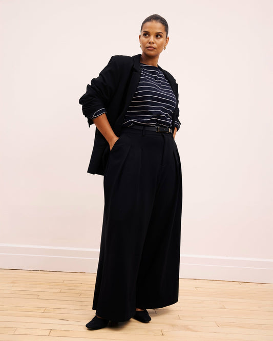 Universal Standard Palais Wide Leg Ponte Pants - Black