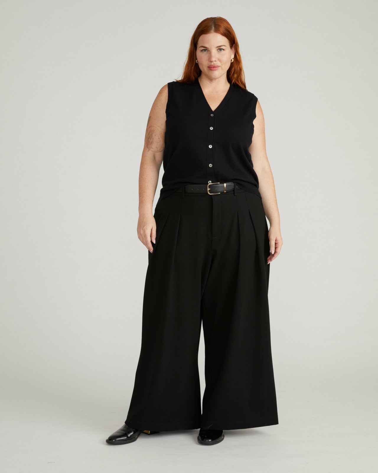 Universal Standard Palais Wide Leg Ponte Pants - Black