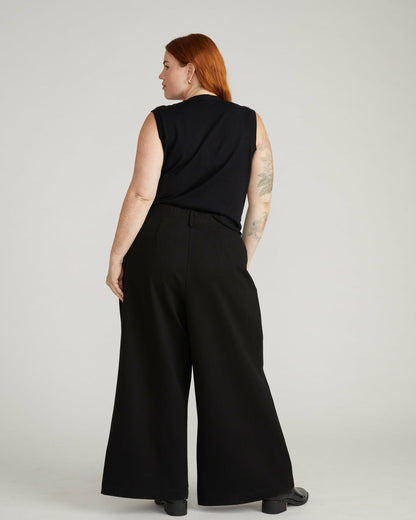Universal Standard Palais Wide Leg Ponte Pants - Black