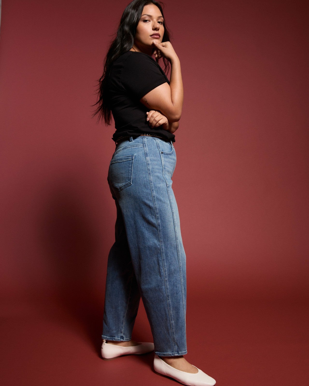 Universal Standard Dakota Twisted Leg Jeans - Montana Blue