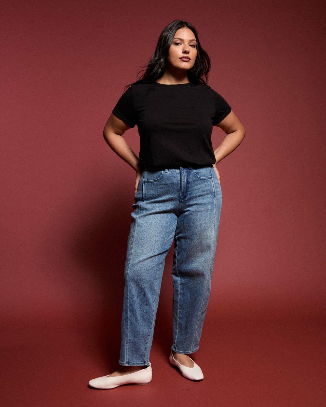 Universal Standard Dakota Twisted Leg Jeans - Montana Blue