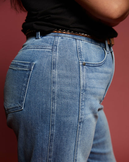 Universal Standard Dakota Twisted Leg Jeans - Montana Blue