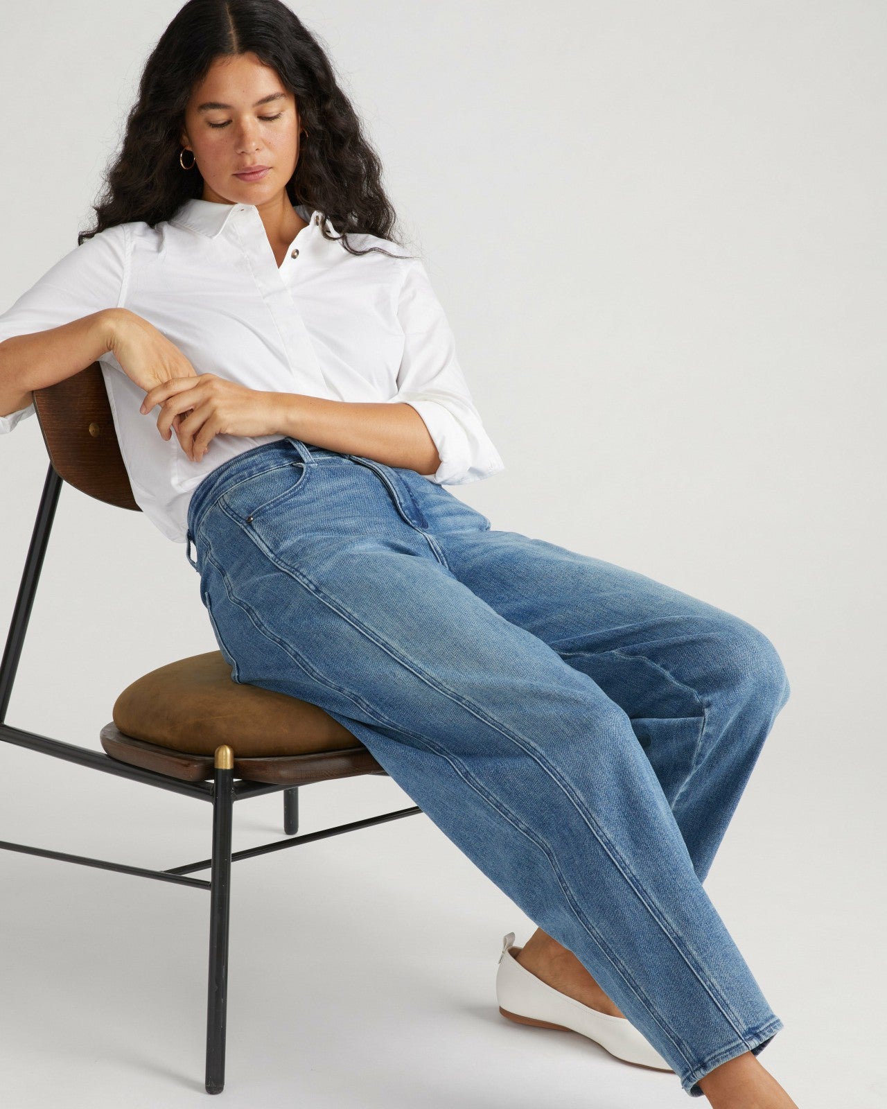Universal Standard Dakota Twisted Leg Jeans - Montana Blue