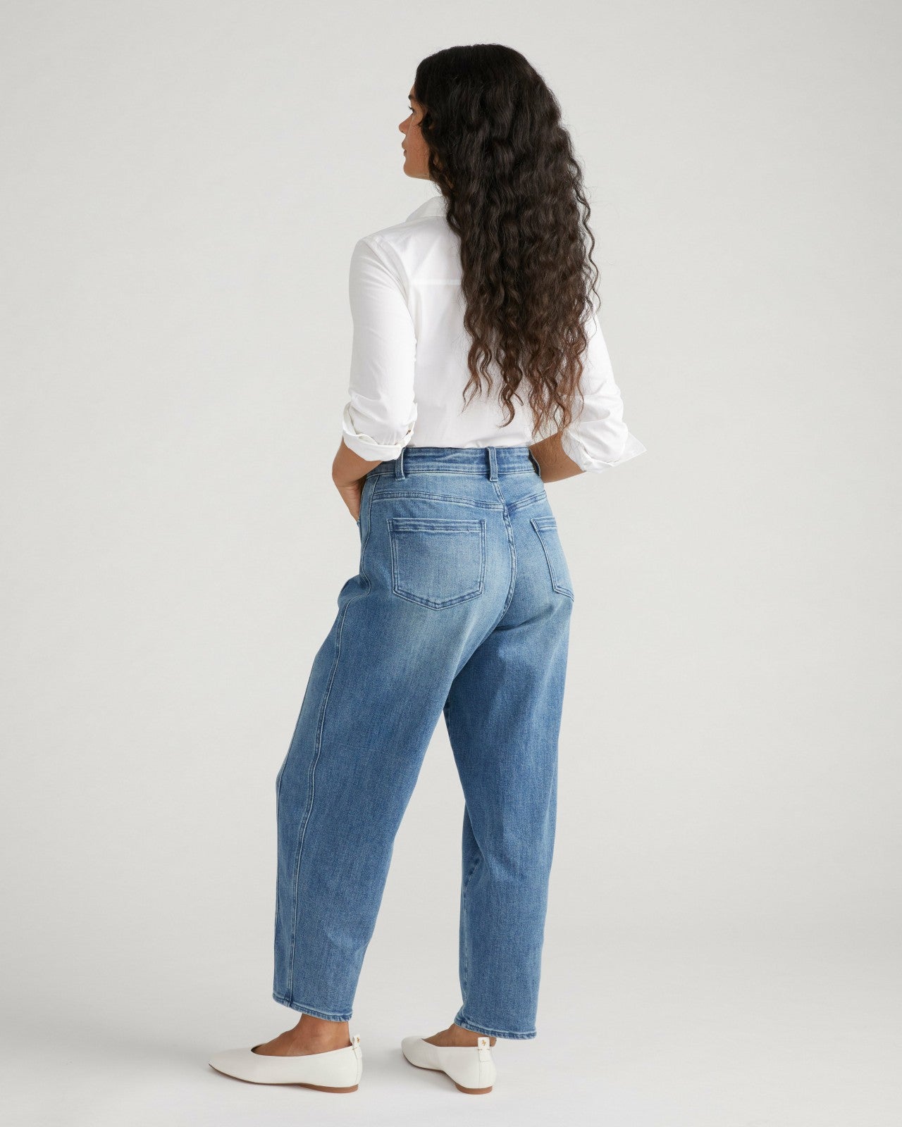 Universal Standard Dakota Twisted Leg Jeans - Montana Blue