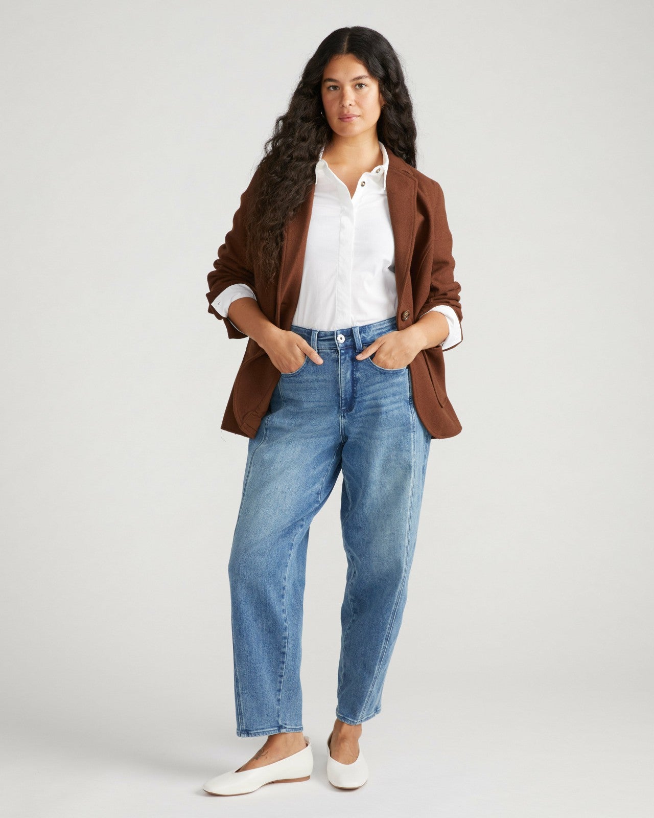 Universal Standard Dakota Twisted Leg Jeans - Montana Blue