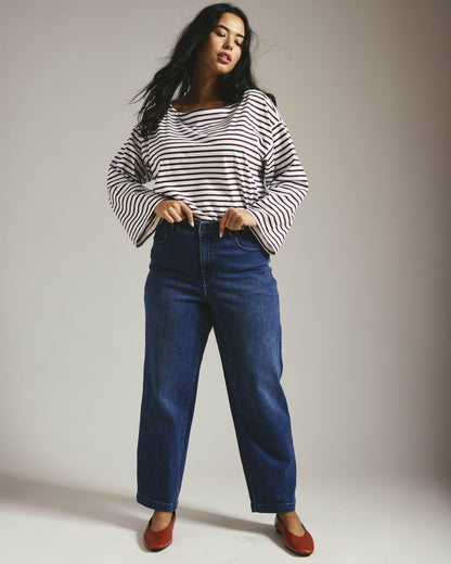 Universal Standard Elastic Waist Weekend Jeans - True Blue